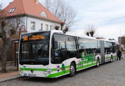 „Plus-Bus“ am Bahnhof Bad Belzig (Foto: VGB, VBB)