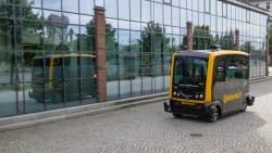 Gelungener Testbetrieb mit autonomen Bus in Frankfurt