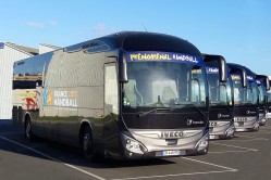 Iveco Magelys-Busse im Design der 25. Handball Weltmeisterschaften  (Foto: Transdev)