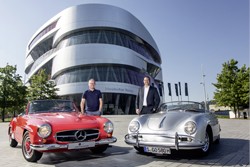 Das Mercedes-Benz Museum und das Porsch-Museum starten eine Kooperation (Foto: Daimler)