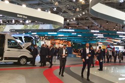 Traton-Halle (VW-Halle) auf der IAA-Nutzfahrzeuge in Hannover (Foto:Bus Blickpunkt)