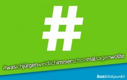 Hashtag zum Senden einer Nachricht an Jürgen Weidlich
