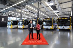 Frankfurter Schnellbuslinie: Autobus Sippel kauft fünf neue Mercedes-Benz Citaro LE