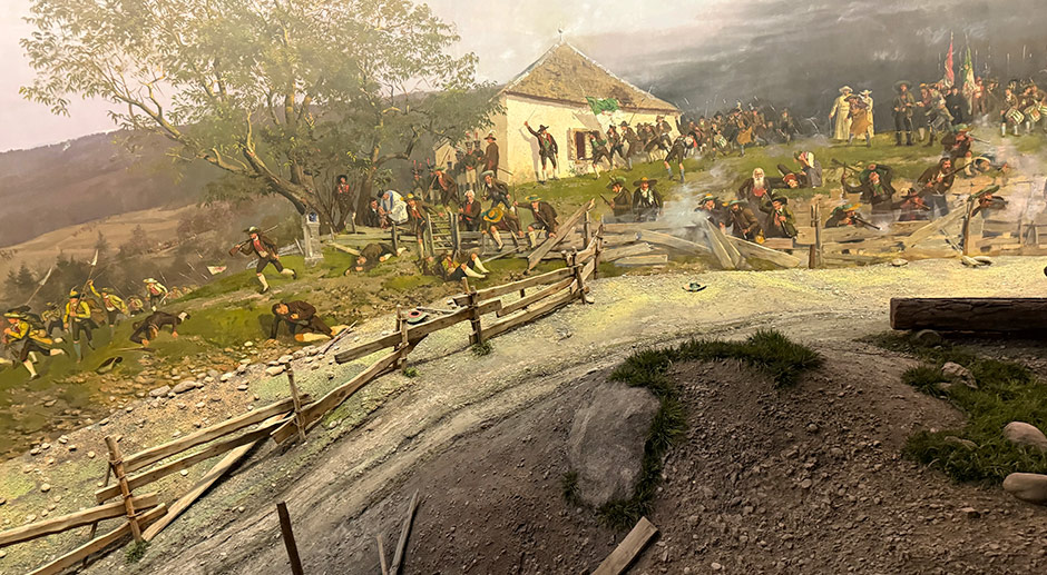 Detail des historischen Panoramas