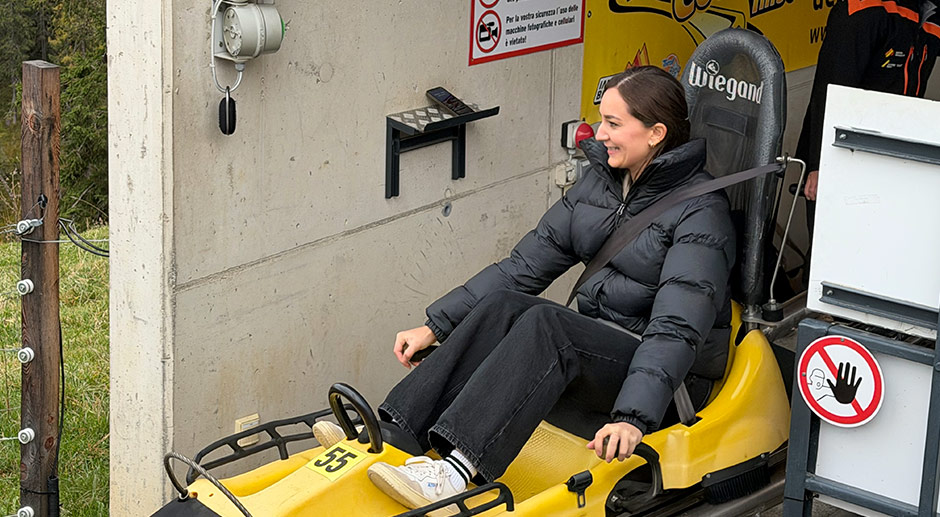 Start zur Fahrt mit dem Alpine Coaster