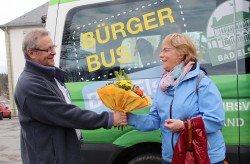 5.000ster Bürgerbus-Fahrgast in Bad Elster