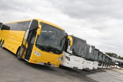 Scania-Gebrauchtbusse im neuen Scania Bus Center in Willich (Scania/Norbert Böwing)