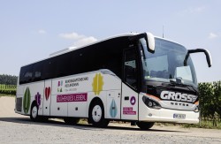 Bundesgartenschau-Setra in Heilbronn unterwegs